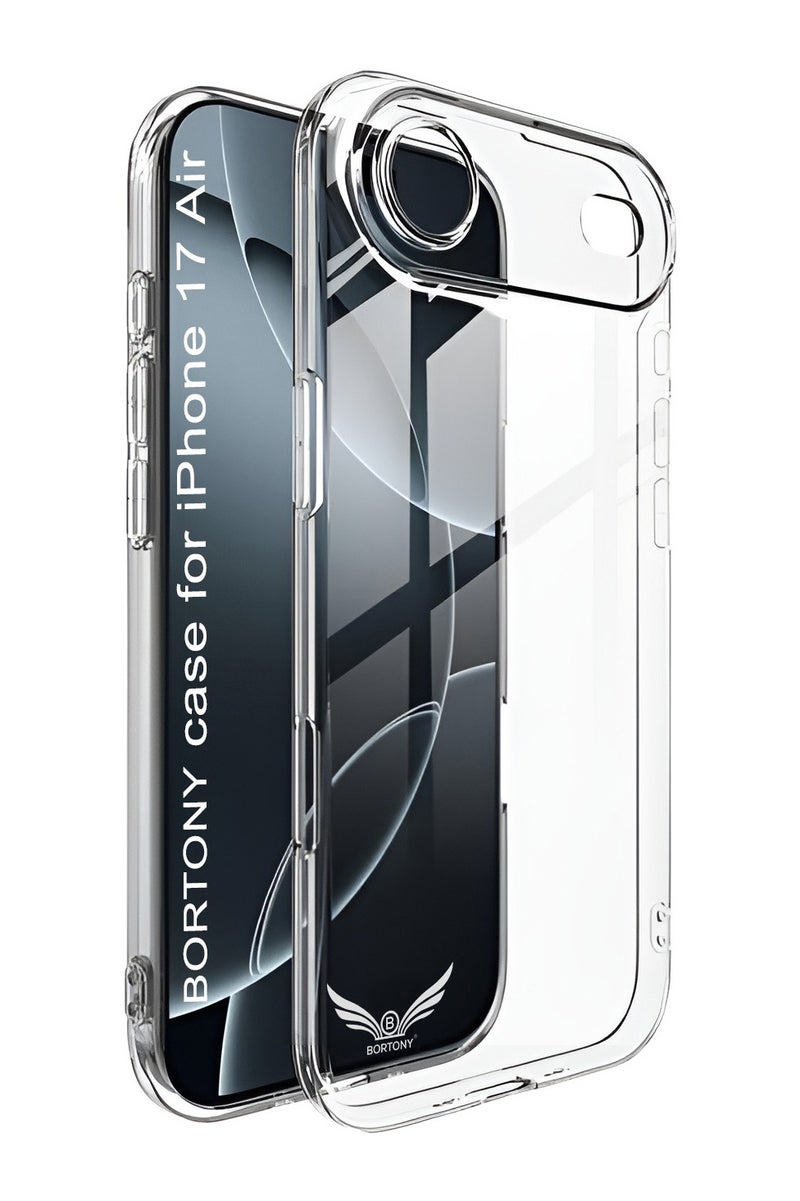 BORTONY iPhone 17 Air Case Clear, Slim Scratch Resistant Anti-Drop iPhone 17 Air Cover Shockproof Protective Phone Case for iPhone 17 Air 6.1 inch - Image 1