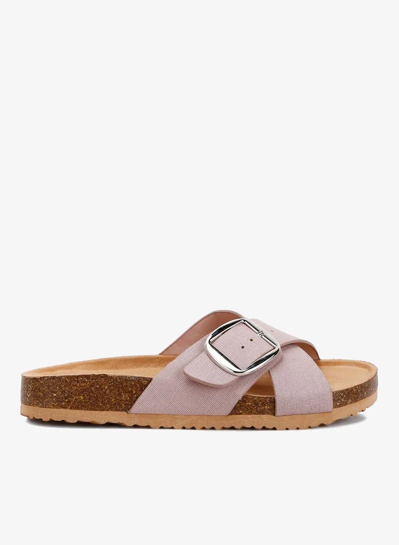 Buckle Slip On Sandals