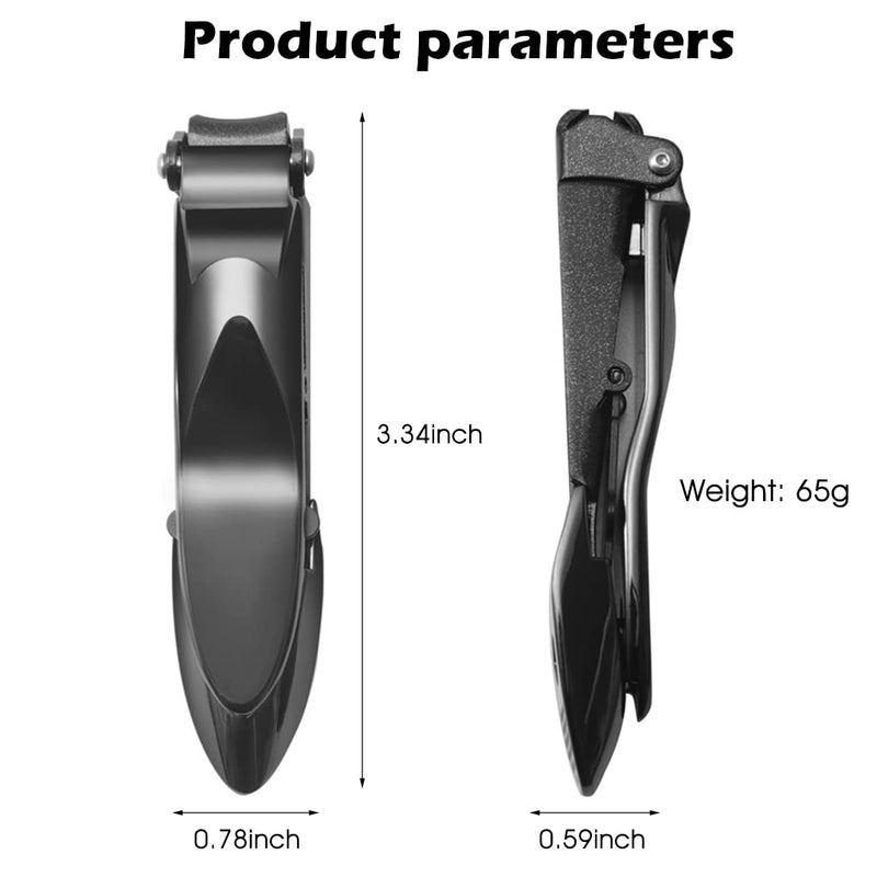 M'AYCREATE MAYCREATE® Nail Clippers For Men Nail File Set Stainless Steel Foldable Nail Cutter with Organizer Case Anti Splash Nail Clipper Toenail Clippers Travel Portable Nail Clipper - Image 2