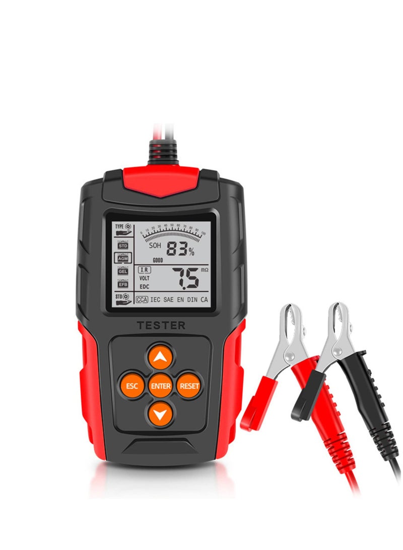 Generic Car Battery Tester - Eacam 12V 24V Automotive Battery Load Tester CCA Digital Auto Battery Analyzer Accurate Battery Diagnostic Tool for Car Truck Motorcycle ATV SUV (8-30V)  - Image 1