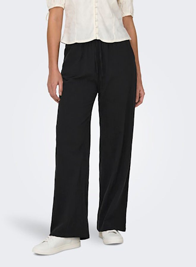 ONLY ONLY Womens Tizana Cotton Loose Pants Woven  - Image 4