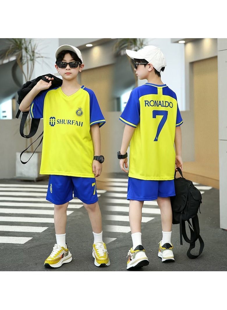 NIBEMINENT M MIAOYAN Men's and women's kindergarten club children's Ronaldo the same football game jersey suit size 18  - Image 2