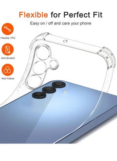 Generic Back Case For Samsung Galaxy A15 Cover, Ultra Transparent Shockproof Silicone Protective Case with Reinforced Corners Clear Thin Soft TPU Bumper Cover (Samsung Galaxy A15)  - Image 2