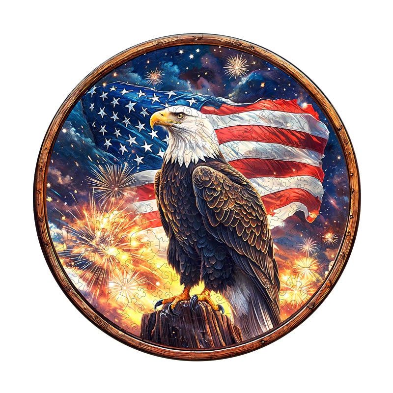 Purdicra Wooden Puzzles for Adults Eagles Pride Wooden Jigsaw Puzzle Unique Animal Shaped Wood Puzzles Adult Christmas Birthday Gifts for FriendsFamily Home Decor 270pcs - Image 3