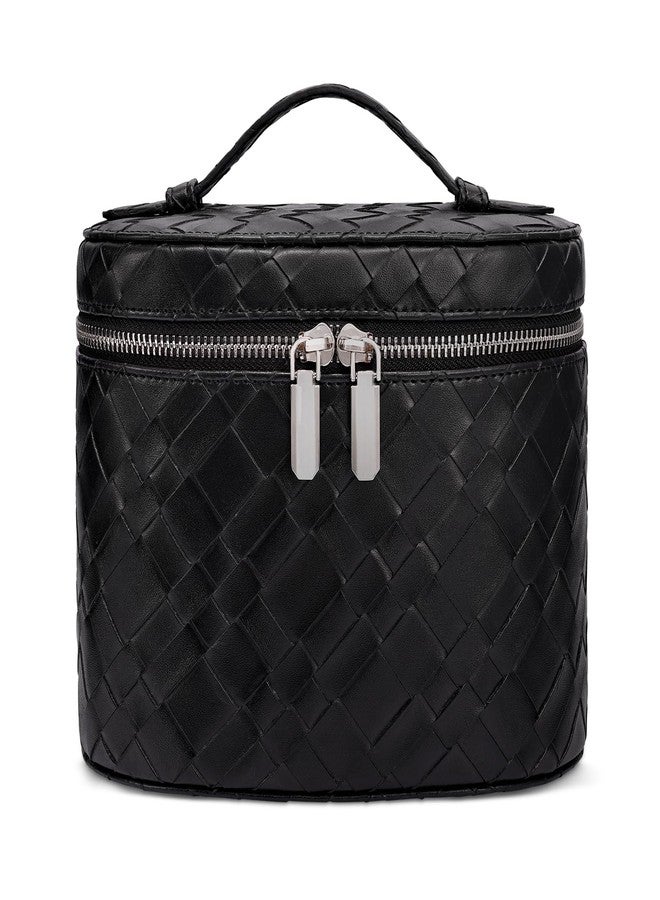 honitty Women’s Makeup Bag, Travel Cosmetic Case with Compartments and Handle, Portable Toiletry Organizer Bag, Mediano - Image 1