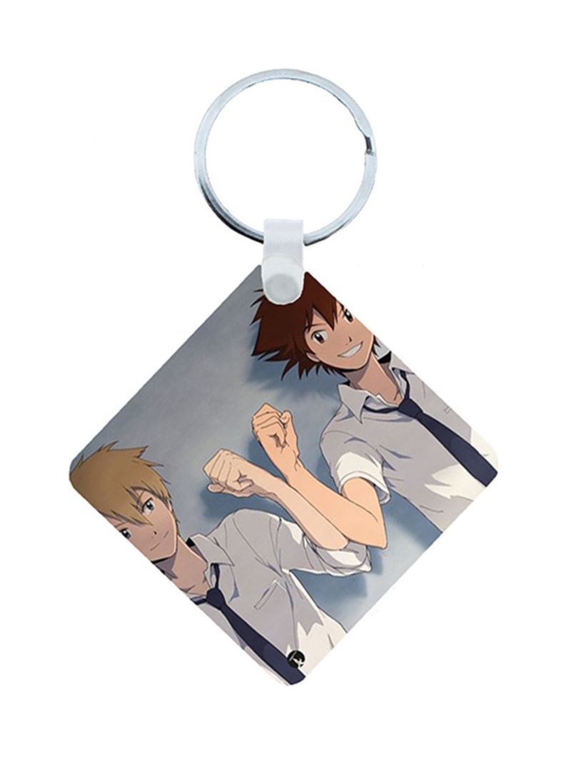 Digimon Anime Wooden Keychain