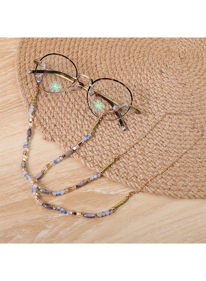 MXN Beaded Eyeglass Chains Anti Loss Reading Eyeglass Chain - Eye Glasses Strap Holders around Neck - Glasses Strap Holder for Women Girls Daily Use Travel Sports Fashion and Reading - Image 3
