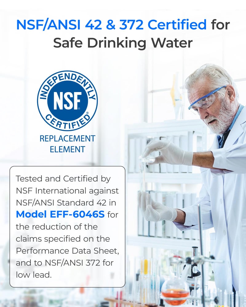 Waterdrop LT1000PC ADQ747935 Refrigerator Water Filter and Air Filter, Replacement for LGÂ® LT1000PÂ®, LMXS28626S, LFXS26973S, LFXS26596S, LFXS28596S, ADQ74793501, ADQ74793502 and LT120FÂ®, 2 Combo - Image 3