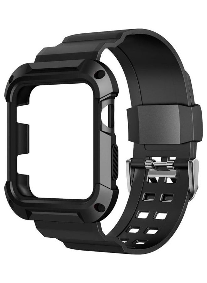 Replacement Band for Apple Watch Series 1/2/3 38mm Black - Image 2