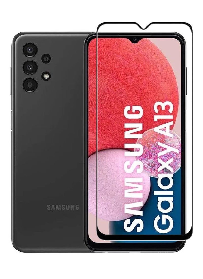 AINA Tempered Glass Screen Protector 5D Designed For Samsung Galaxy A13 Full Glue Edge to Edge Full Screen Coverage And Bubble Free - Image 1