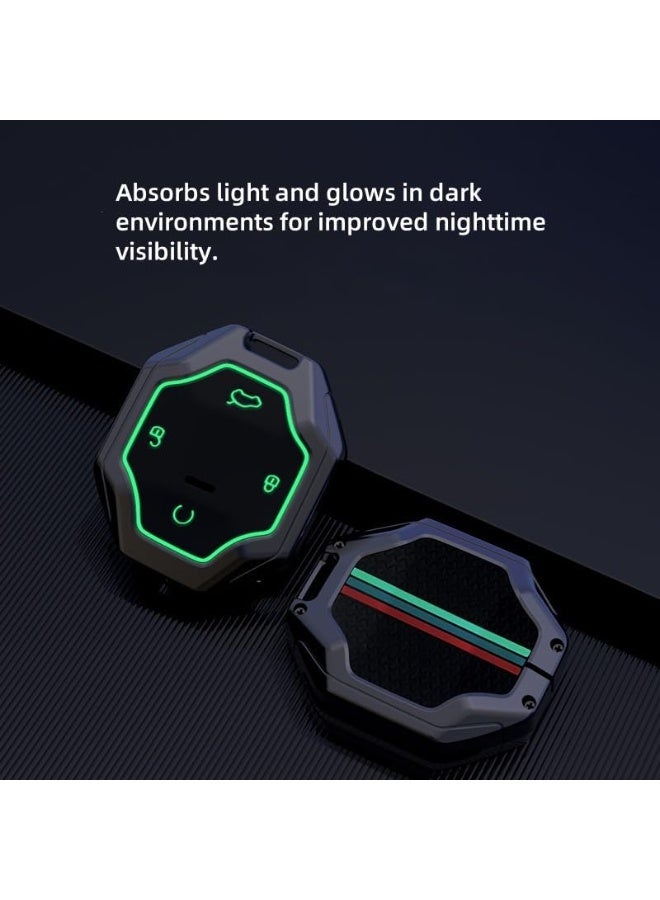 يوڠام غطاء مفتاح السيارة (Key Fob) مناسب لسيارة Jetour Traveler T2 – واقٍ للمفتاح مصنوع من ألكنتارا، متوافق مع ملحقات Jetour Traveler T2 وحافظة المفتاح المصنوعة من السبائك، تصميم متين وأنيق - Image 3