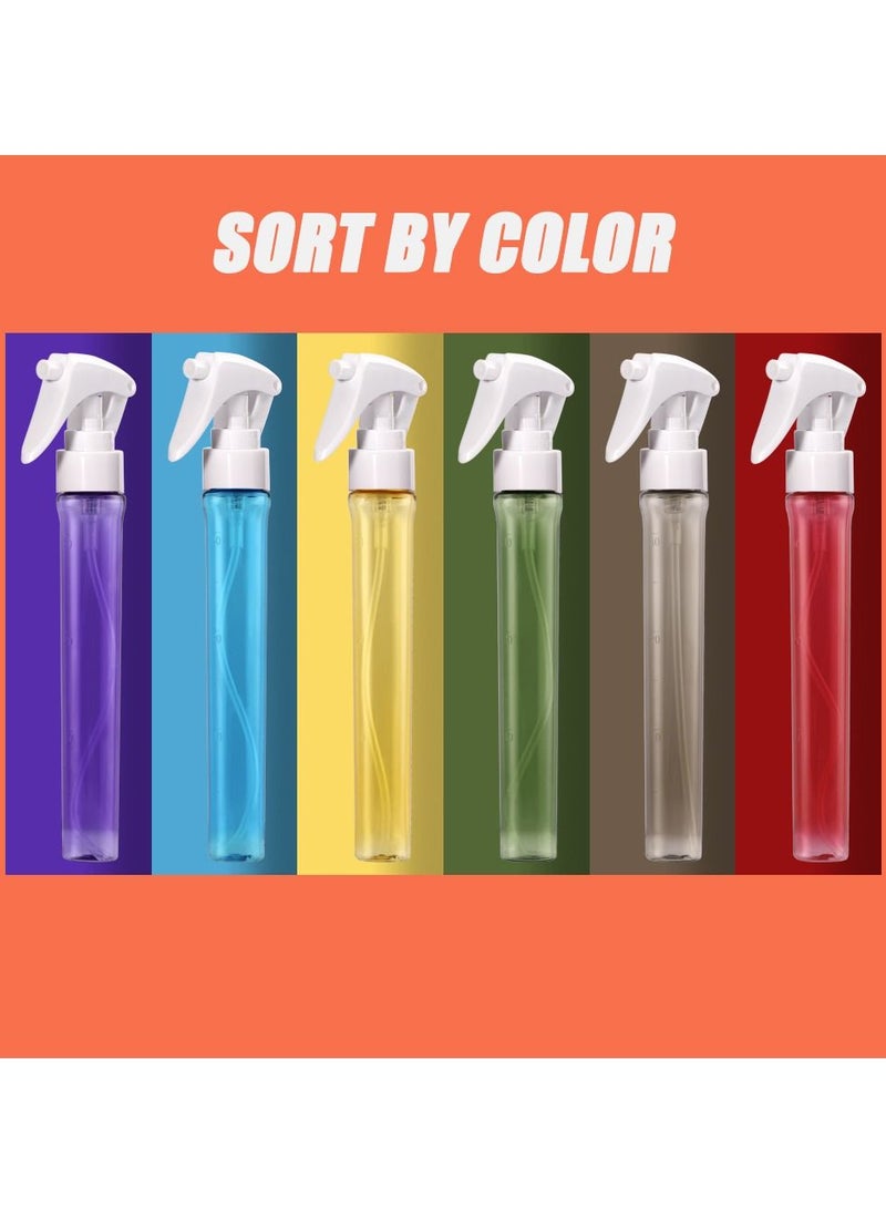Y&D - 6Packs Small Spray Bottles, Plastic Travel Bottles,Mini Bottle Set, Fine Mist Refillable Mini Perfume Bottle, Atomizer, Empty Sample Containers, Portable 1.2oz - Image 1