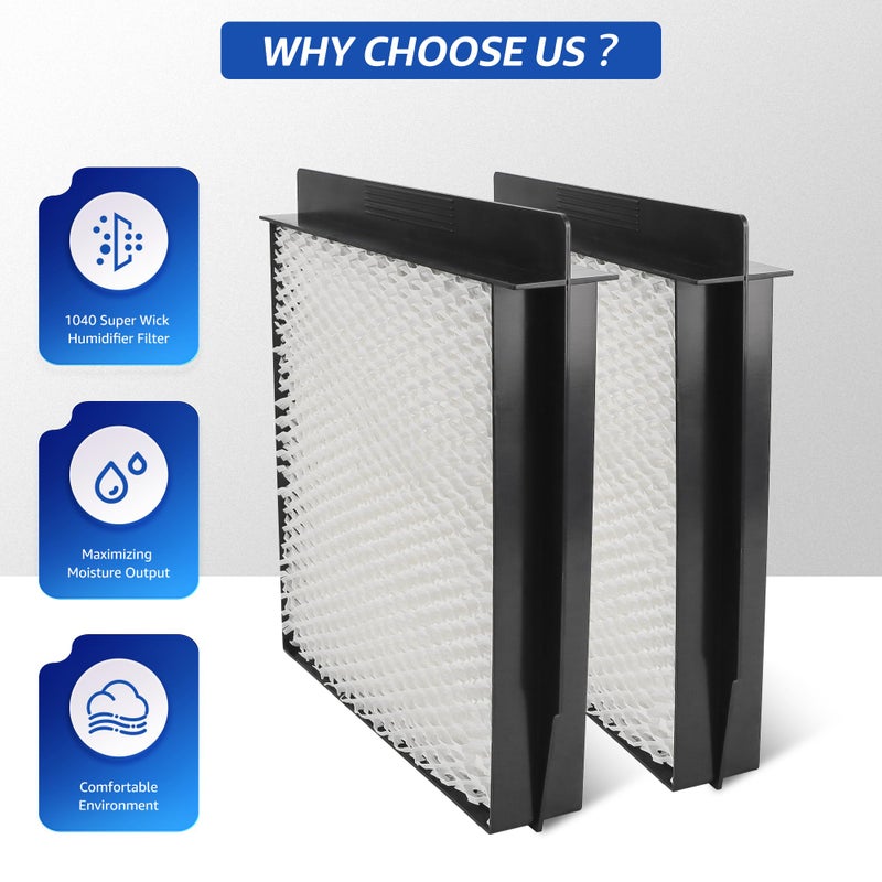 Nishcon 1040 Super Wick Humidifier Filter Replacement For Essick Air Aircare Humidifiers Filter B40 B40-C 3D6 100 5D6 700 7D6 100 D46 720 Cm330Awht Cm330Ablk Cm330Dwht Cm330Dblk - 4 Pack - Image 5