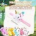 Flahard 16 Pcs Plush Animal Slap Bracelet Unicorn Plush Slap Bracelet Unicorn Stuffed Huggers Pat Ring Bulk for Christmas Birthday Favor Animal Party Gift 16 Styles - Image 4