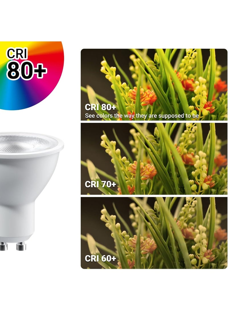 جوود واي 5 قطعه من لمبات GU10 LED غير قابلة للتعتيم – 7 وات – أبيض دافئ أصفر  3000 كلفن – شعاع ضيق 38° – توفير للطاقة – إضاءة مركزة مثالية للمنزل والمكاتب - Image 5