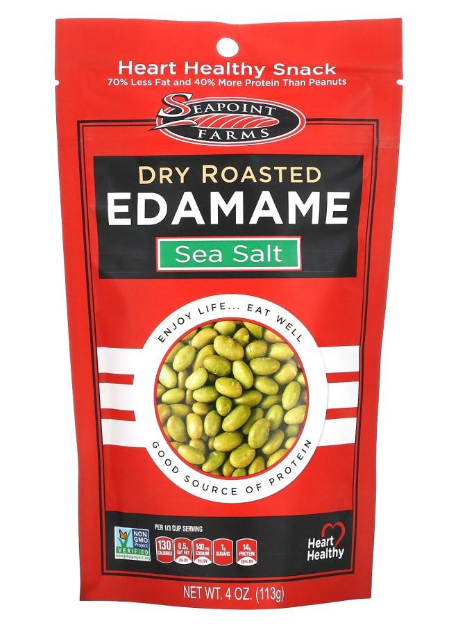 SEAPOINT FARMS - Dry Roasted Edamame Sea Salt 4 oz (113 g) - Image 1