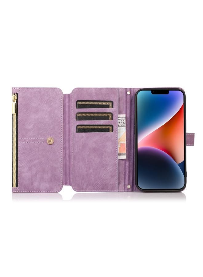 اس-توب جراب لهاتف iPhone 14 Plus Dream 9 - محفظة بطاقات بسحاب من الجلد - Image 4