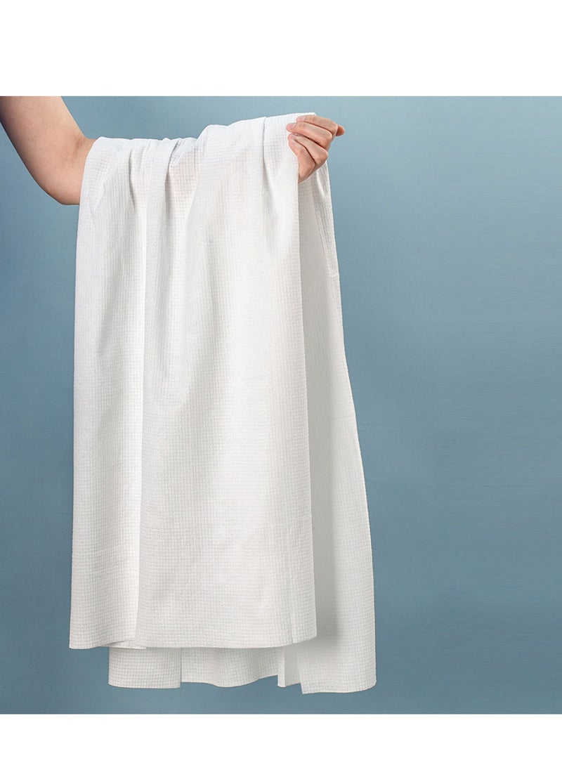 SYOSI - Disposable Bath Towels +Face Towels Set, Single Packing Travel Disposable Bath Towels, Health and Safety Non Woven Thicken Disposable Bath Towel for Hotel Spa Beach Sauna Gym Camping (6 Set) - Image 1