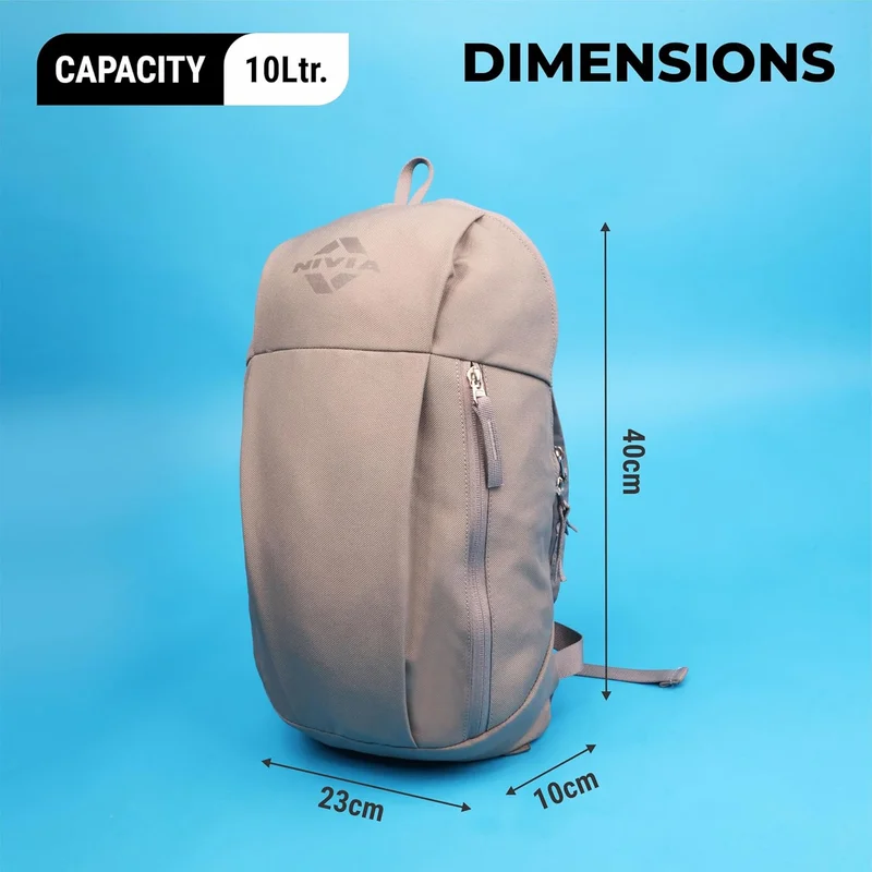 Nivia  Nivia Pulse Junior 2.0 Water-Resistant Sports Backpack for Men & Women - Lightweight and Durable 600D Polyester with Double-Zip Main Compartment  | Best Price UAE