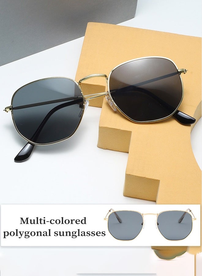 Generic Polyangular sunglasses for men Classic goggle for women Fashion Anti-glare Sun Shades Fishing, Outdoor Travel Driving Daily Use Etc  - Image 1