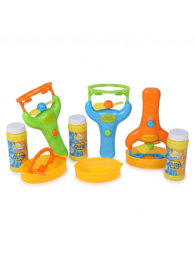 Galaxy Toys, Big Bubble Blower Toy with Bubble Solution - Colour (Green / orange) - Image 1