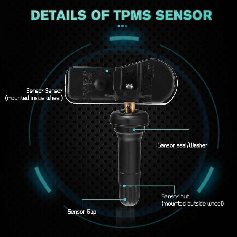 AULINK 52933C1100 نظام مراقبة ضغط الإطارات TPMS حساسات متوافقة مع هيونداي سوناتا 2015-2019، هيونداي توسان 2016-2019، كيا K900 2018 2019، كيا سيدونا 2019 - Image 4