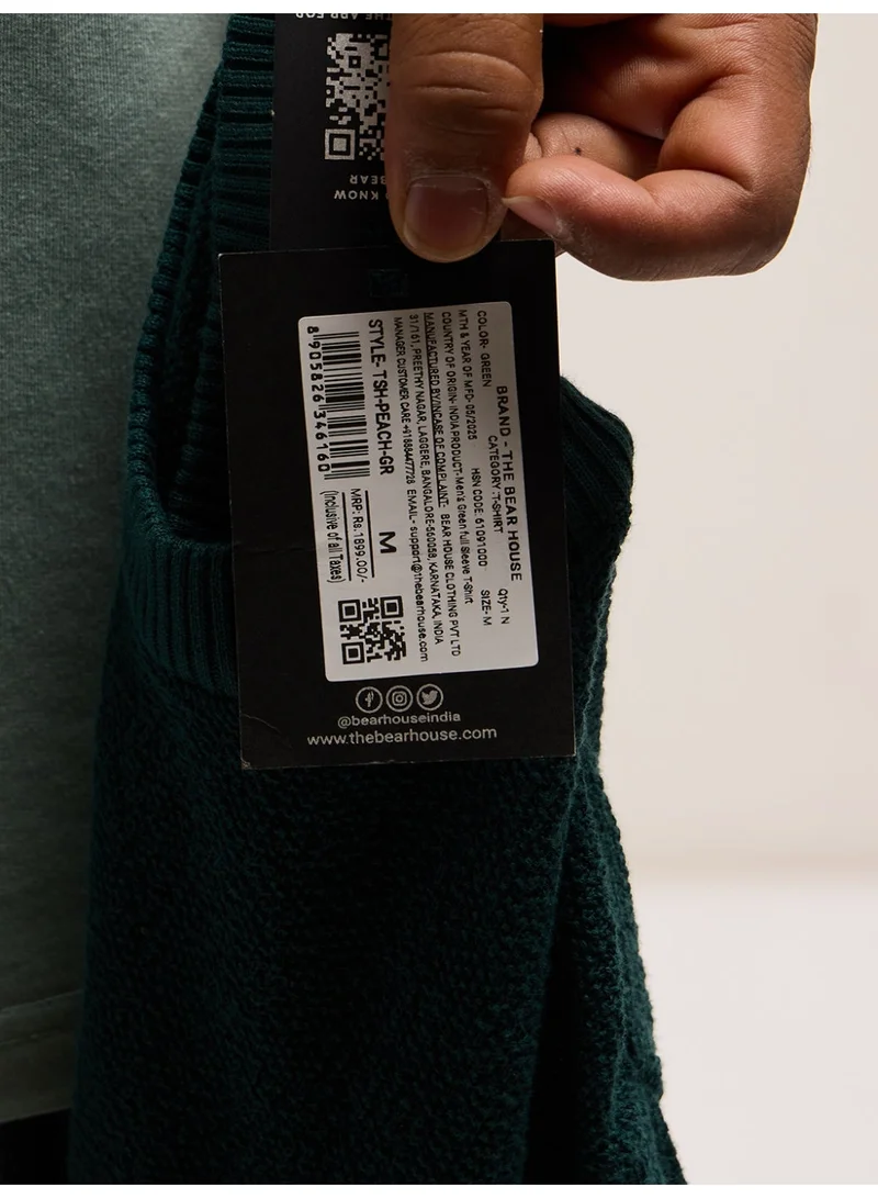 THE BEAR HOUSE  Men’s Long Sleeve T-Shirt | Casual, Comfortable & Stylish Everyday Wear | Perfect for Work, Travel, or Relaxed Outfits | Versatile All-Season Essential for Any Occasion for Men | Best Price UAE