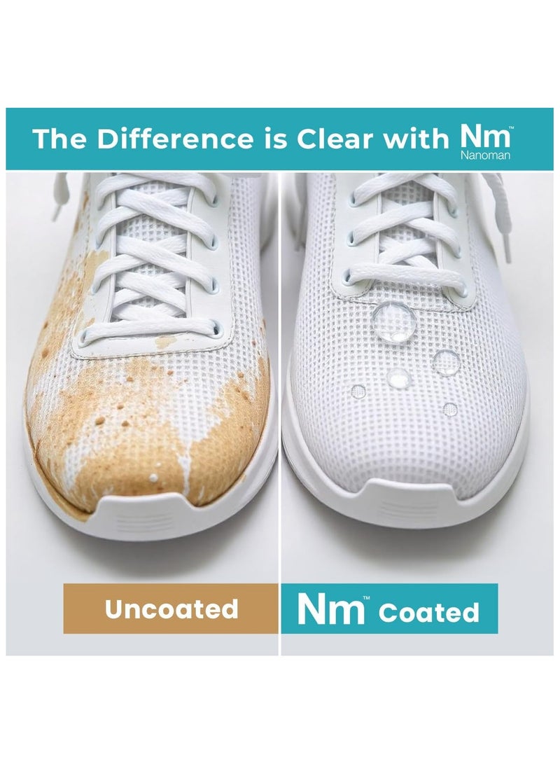 NANOMAN Shoe Protector Spray – Shoe & Boot Waterproofing Spray - Water & Stain Repellent - for Shoes Boots Sneakers Uggs Incl Suede, Leather Nubuck, Even White Shoes. - Image 5