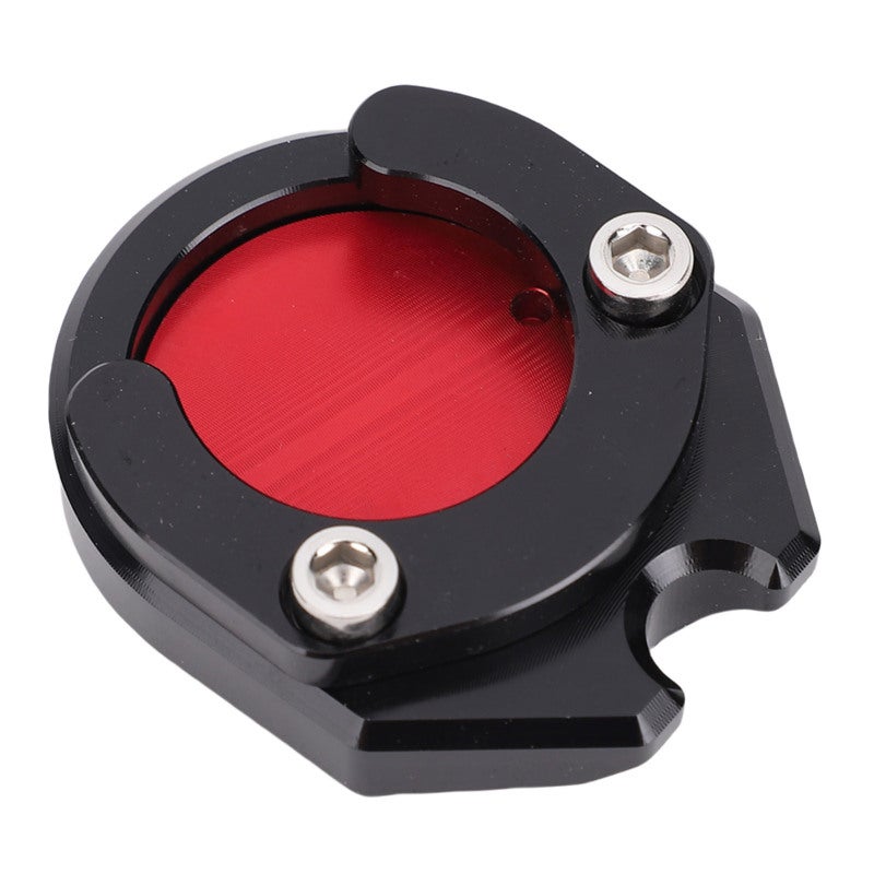 SPIDER Motorcycle Side Stand Extension CNC Aluminum Alloy Center Mount Foot Stand Plate - Enhanced Stability Kickstand Extension Pad - Stable Parking Support for Yamaha Xmax Nmax Red - Image 4