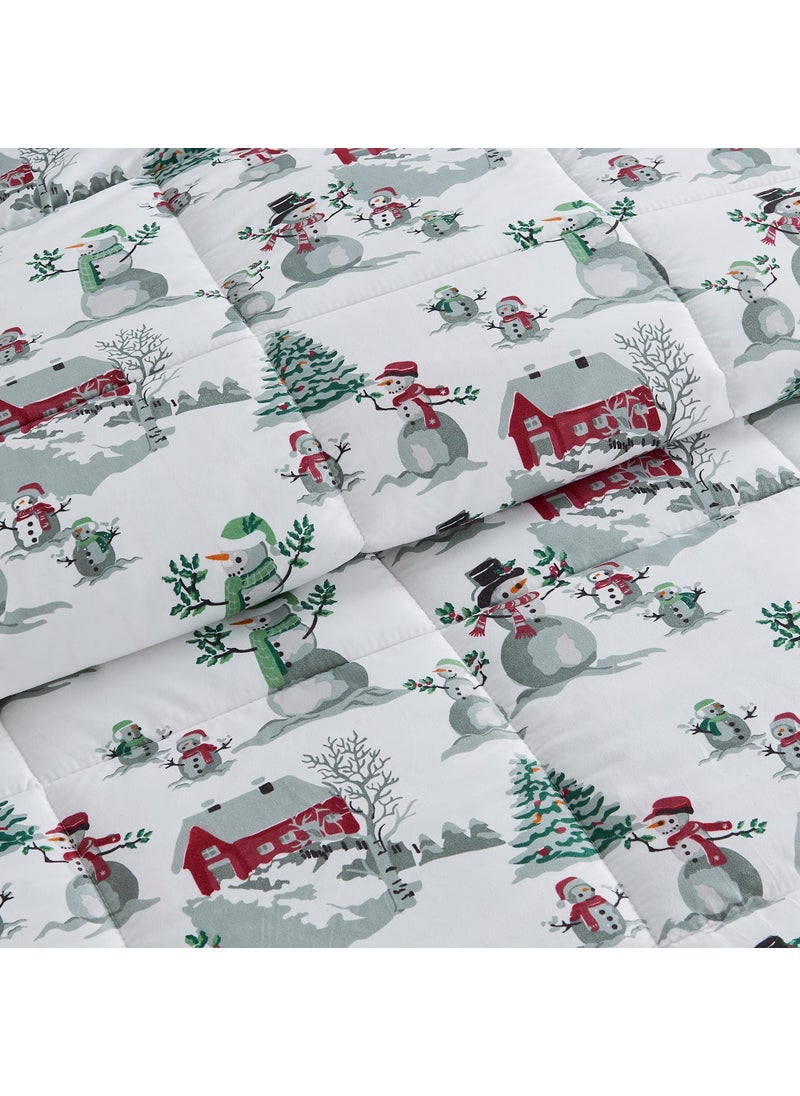 Great Bay Home Great Bay Home Twin Size Holiday Comforter Set - Down Alternative 2 Piece Comforter Sets - All Season Bedding  Winter  Lodge Inspired Bedroom Decor (Twin/Twin XL  Winter Wonderland)  - Image 3