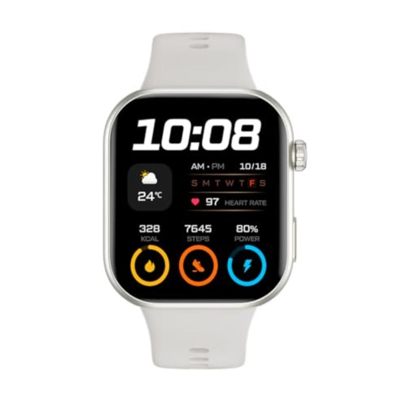 Choice Watch 2i Smartwatch, 1.85″ AMOLED Display, 14-Day Battery, Bluetooth Calling, Heart Rate and SpO₂ Monitoring, 109 Sports Modes, IP68 Water-Resistant, Android and iOS, White - Image 2