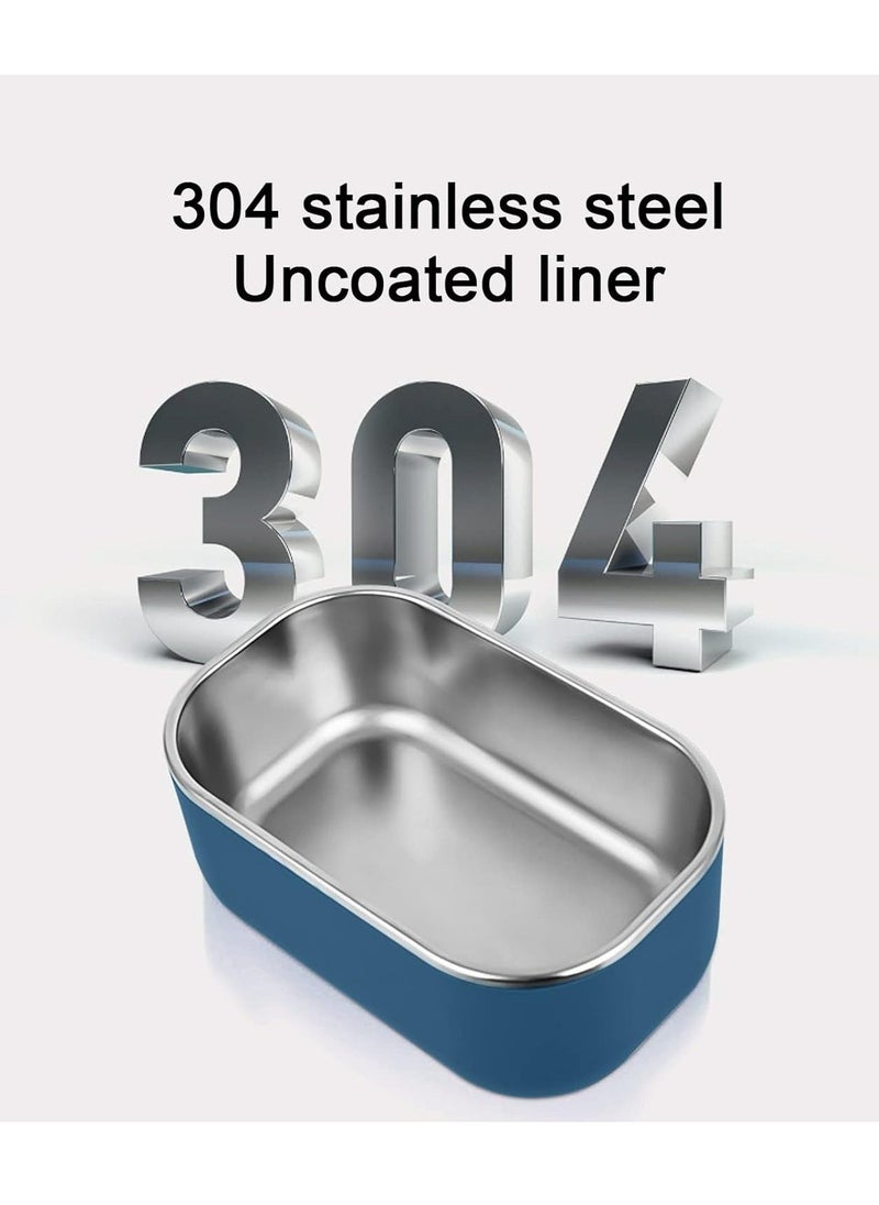 SMILEE Electric Lunch Box, Stainless Steel Heating Bento Box Easy to Clean and Leak-Proof, Portable Food Container for Office and School - Image 2