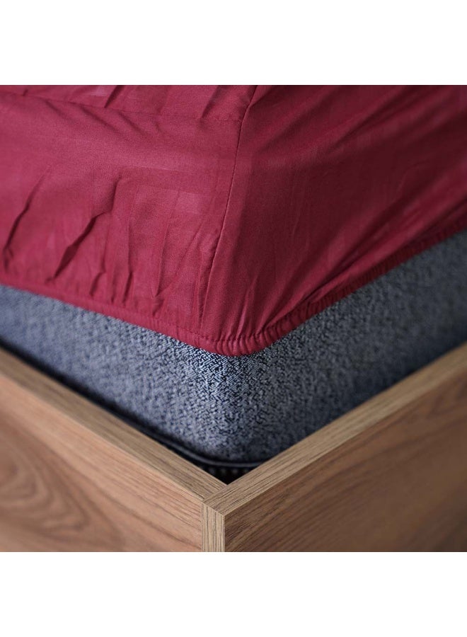 DANUBE HOME Urbane Reversible 3-Piece Single Comforter Set All Season Ultra Soft Fluffy Lightweight Microfiber Bedding Set Maroon 150x230 cm - Image 5