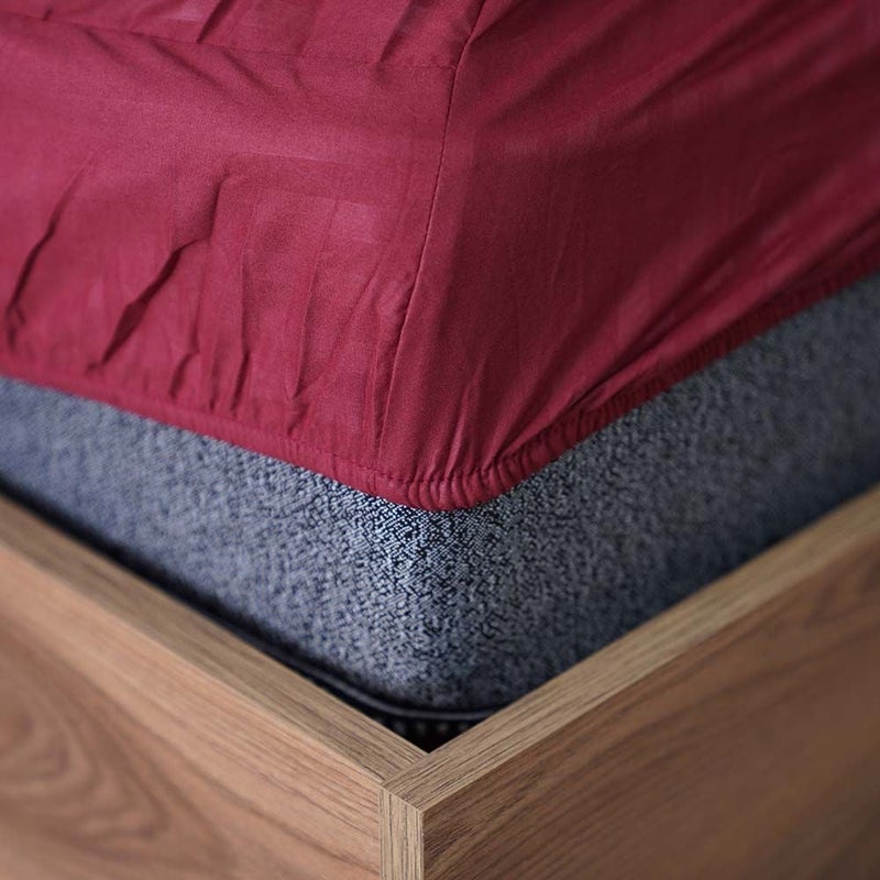 DANUBE HOME Urbane Single Reversible 3-Piece Comforter Set Sage Maroon, Comforter Fitted Sheet And Pillow Case For Bedroom Bedding - Image 5