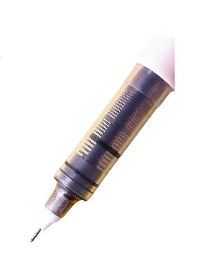 Snowhite X88 Refillable Liquid Rollerball Pen, Quick-Drying, Ideal For Students And Teachers, Great For Correcting Papers, Needle-Tip Gel Pen, Red Ink, 0.5Mm, 12 Pens/Box - Image 2