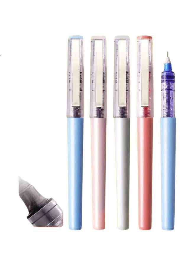 Snowhite X88 Refillable Liquid Rollerball Pen, Quick-Drying, Ideal For Students And Teachers, Great For Correcting Papers, Needle-Tip Gel Pen, Red Ink, 0.5Mm, 12 Pens/Box - Image 1