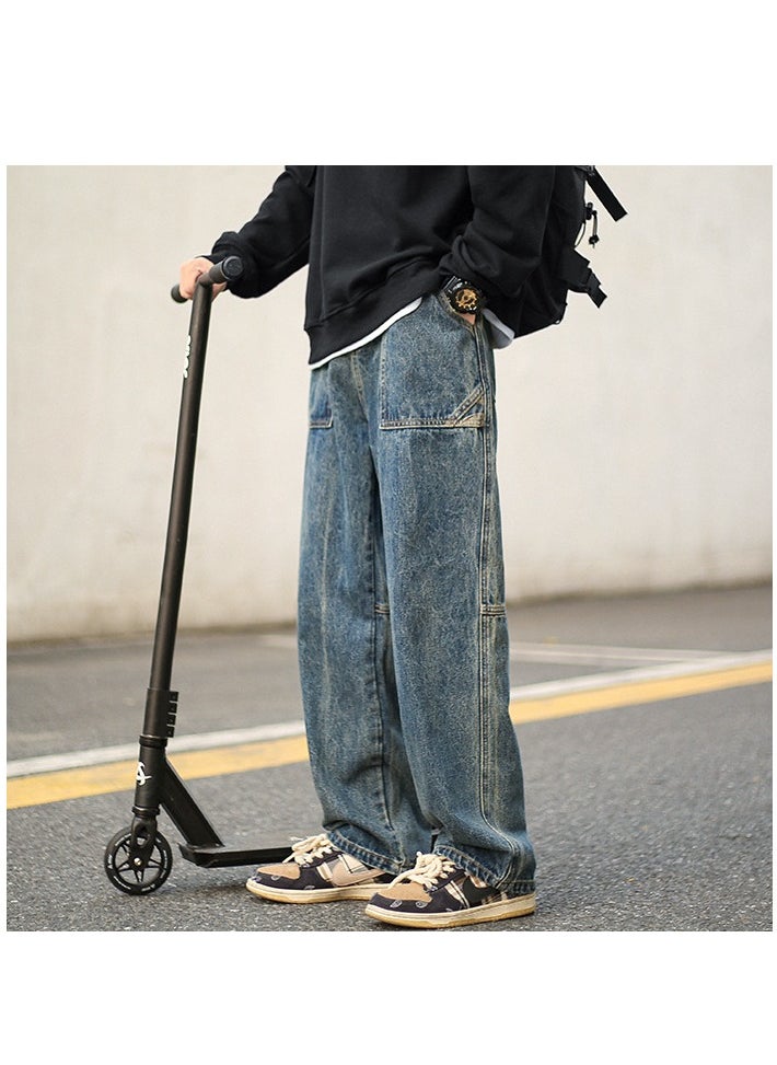 WASSUP NEST - New WASSUP NEST Fashion Straight Casual Pants - Image 1