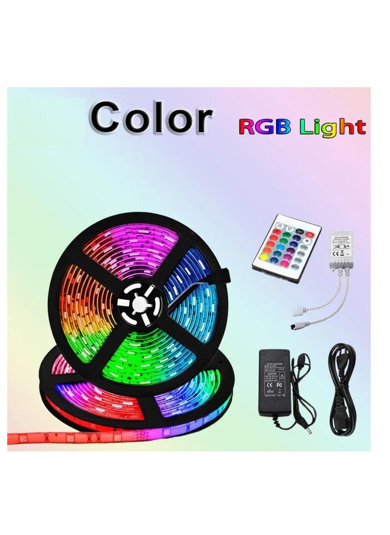 Generic - Flexible 5m Multicolor LED Strip Light with Remote Control, Non ,Waterproof, for Indoor Use - Image 1