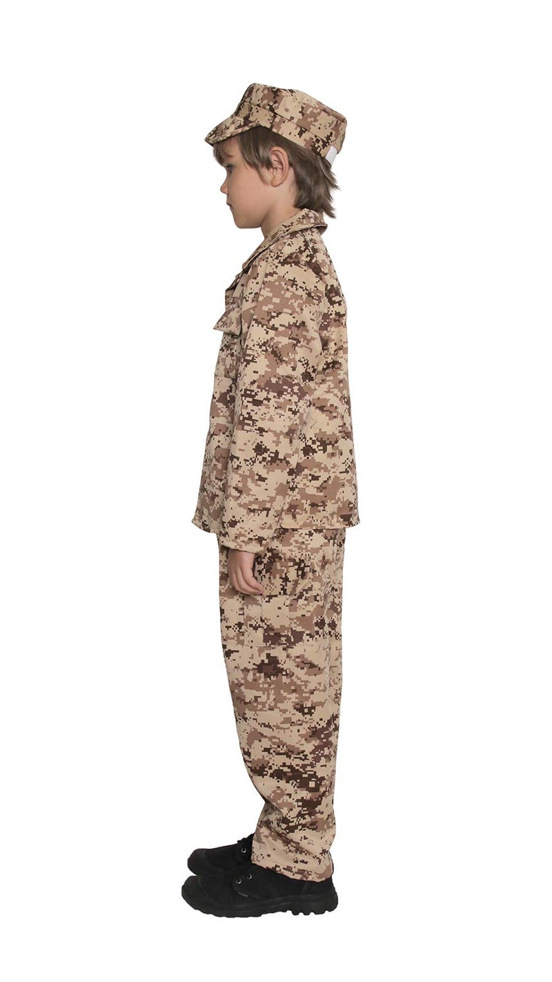 Jason Party Army Costume for Kids Soldier Costume Military Costumes for Boys-LDesert-M - Image 5