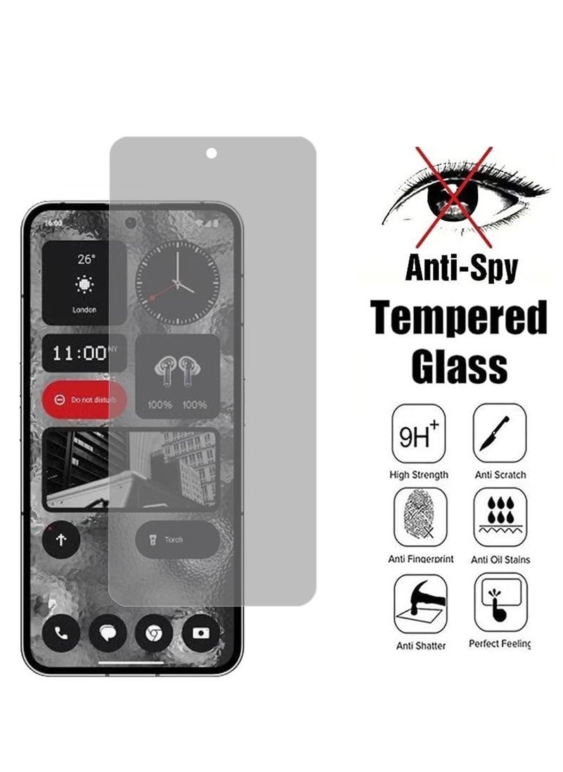 [2 Pack] Privacy Screen Protector Compatible with Nothing Phone 2,Privacy Tempered Glass Screen Protector Anti-Peep Full Coverage Anti Spy Tempered Glass Film Privacy Protector
