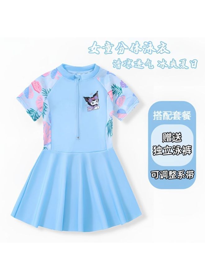 Children's Swimwear Little Girl's Summer New Style Split Girl's Professional Sun Protection Cartoon Hot Spring Swimsuit