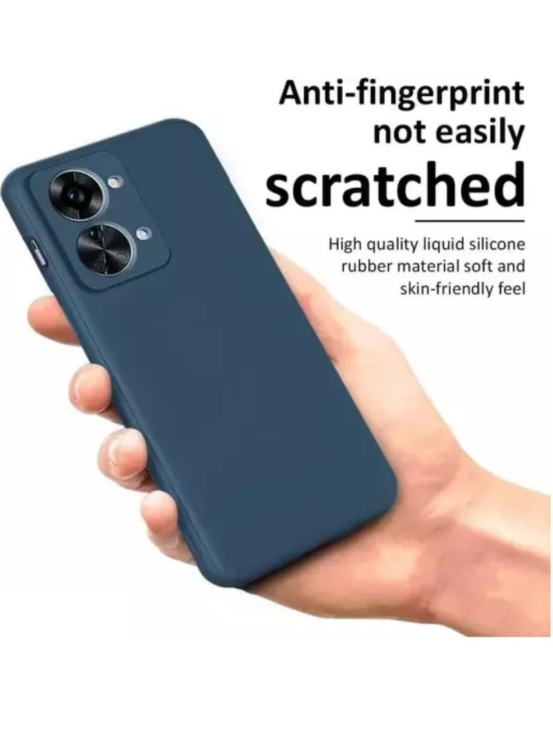 Olliwon Camera Protection Ultra Slim Soft TPU Silicone Case Cover For OnePlus Nord 2T 5G Blue - Image 2