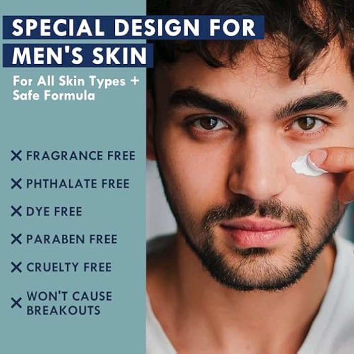 Oxbraver كريم وجه 6 في 1 واقي من الشمس للرجال: واقي شمس غير مرئي مرطب للوجه للرجال مع SPF 40 لحماية من الشمس، تركيبة غير دهنية وخفيفة الوزن للبشرة الحساسة - Image 3