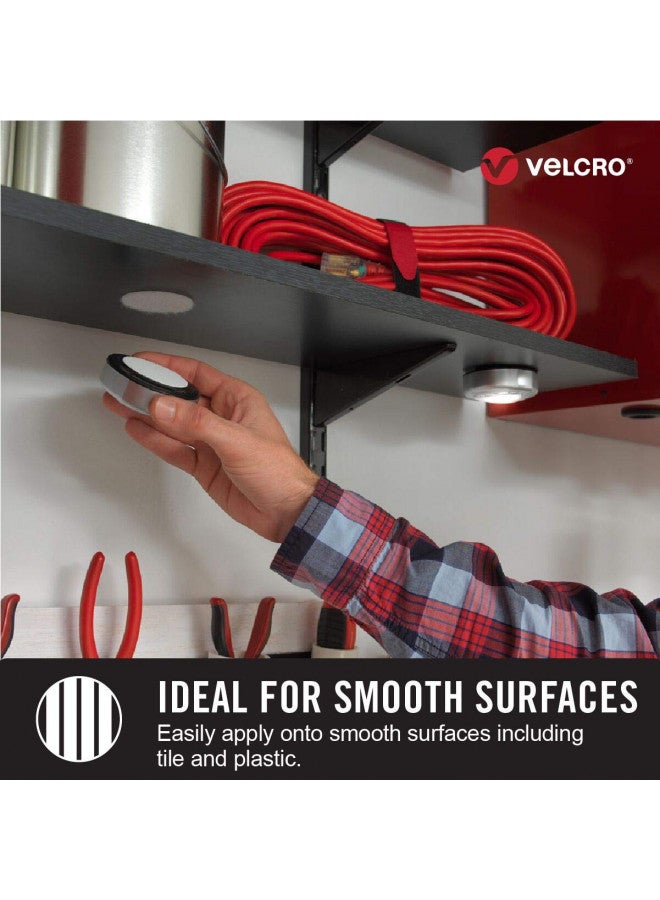 VELCRO Brand علامة فيلكرو لربط صناعي قوي | لاصق ملصق | درجة احترافية قوة ثقيلة تتحمل حتى 10 أرطال على الأسطح الناعمة | للاستخدام الداخلي والخارجي | شريط 15 قدم × 2 بوصة، أبيض - Image 3