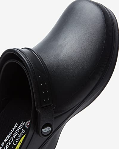 Skechers Womens Riverbound Sr Arch Fit Black Health Care Professional Clog Black 10 US - Image 3