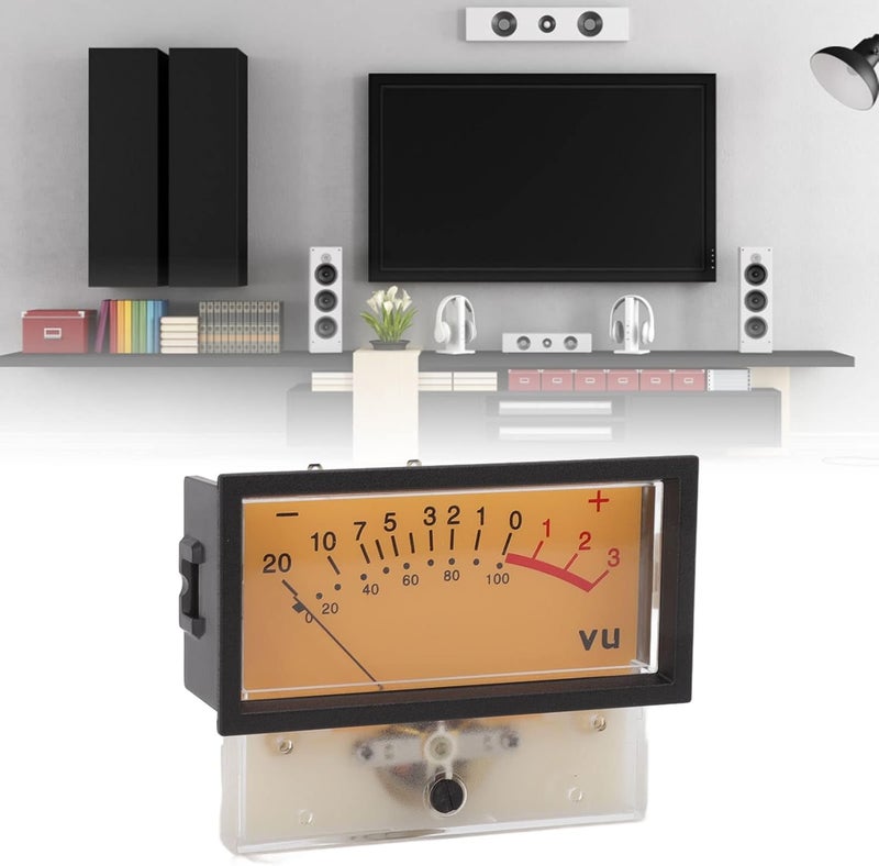 klarako 12V VU Meter Header ABS High Accuracy DB Audio Level Header Power Amplifier Level Meter with Backlight (500UA 650Ω) - Image 3