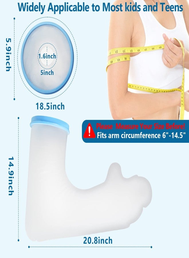 Qinaoco Waterproof Kids Cast Cover for Shower - Long Full Arm Protector for Teens, Sleeve Bag for After Surgery - Comfortable Watertight Seal Reusable - Image 5