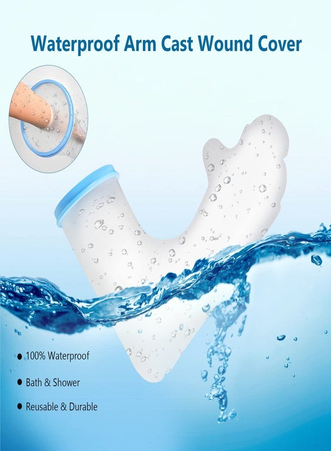 Qinaoco Waterproof Kids Cast Cover for Shower - Long Full Arm Protector for Teens, Sleeve Bag for After Surgery - Comfortable Watertight Seal Reusable - Image 2