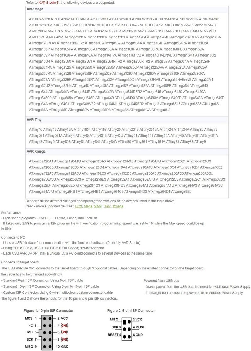 Waveshare ATMEL AVR Programmer USB AVRISP XPII - Compatible with Atmel AVR ISP mk2 mkII - Image 5
