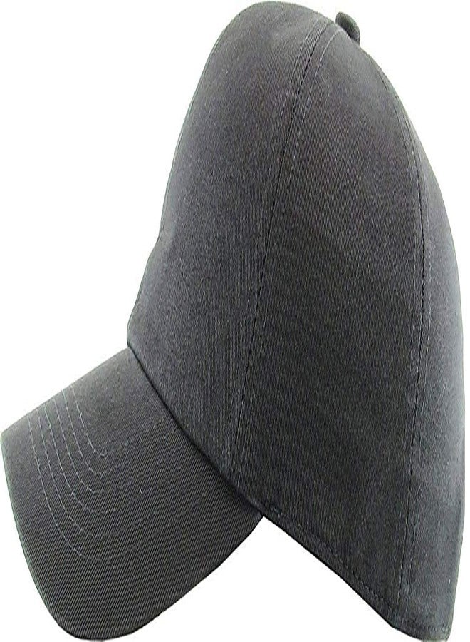 Malvina Combo of 3 Cotton Plain Baseball Cap with Adjustable Buckle for Boys & Girls Free Size (Maroon, Dark Green,Grey) - Image 4